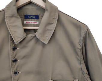 稀少 80s 90s インド製 刺繍 ベスト オレンジ KAPITAL Vintage Kapital Beige 9 Button Kapital Country Inc Jacket