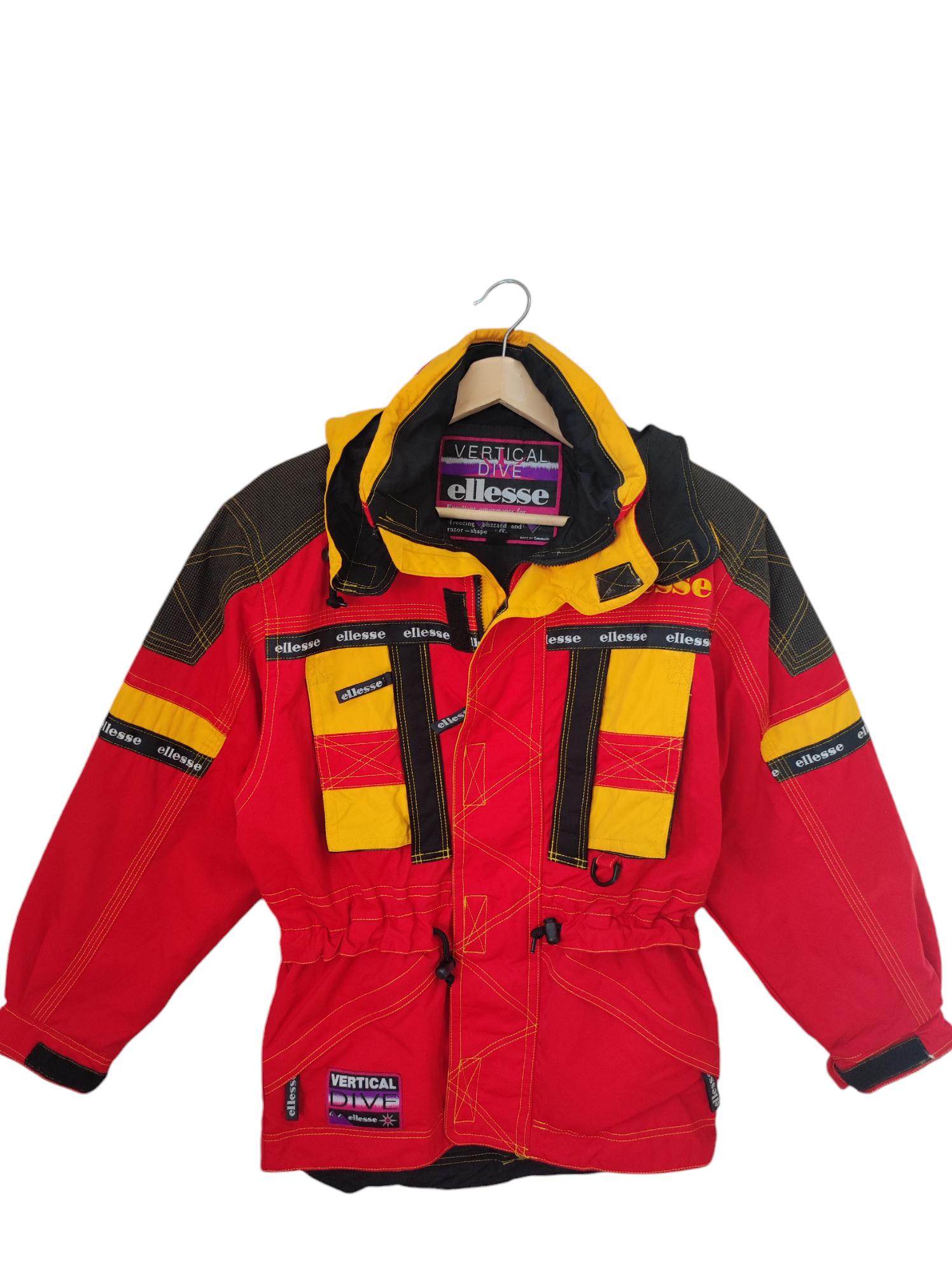 90s Ellesse Made by Goldwin Racing Project Snow Winter Red Color