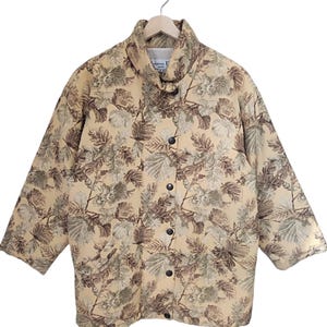 Vintage Dior Jacket Christian Dior Monsieur sports Dior Vintage 90s Retro warm Jacket khaki dior autumn leaves season Medium Japanese mapple