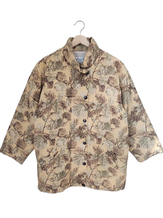Christian Dior Monsieur, Vintage Dior Jacket Christian Dior Monsieur sports Dior Vintage 90s Retro warm Jacket khaki dior autumn leaves season Medium Japanese mapple
