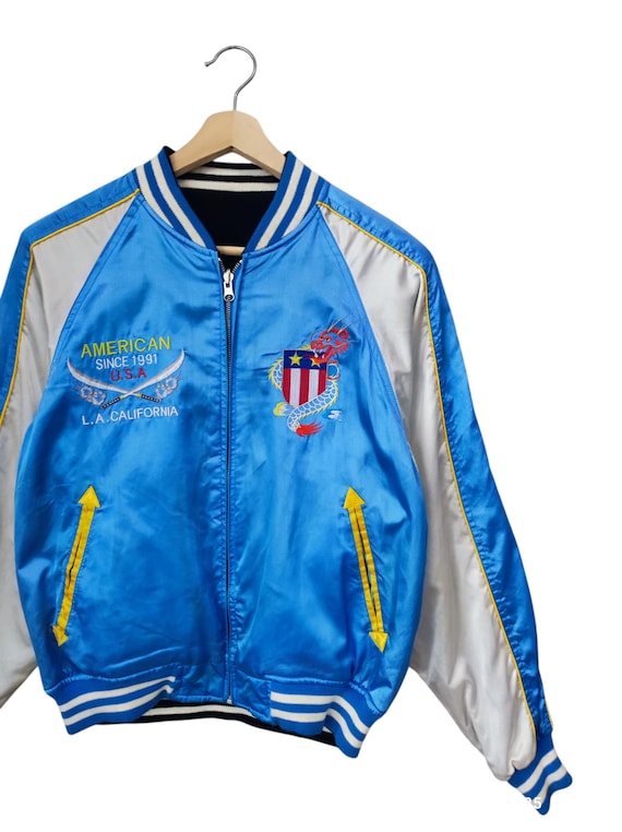 ヴィンテージ 80年代 シュートワン スカジャン 日本製 ドラゴン