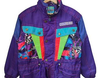 90s Phenix Ski Wear Snow Winter Color Block Phenix Triple