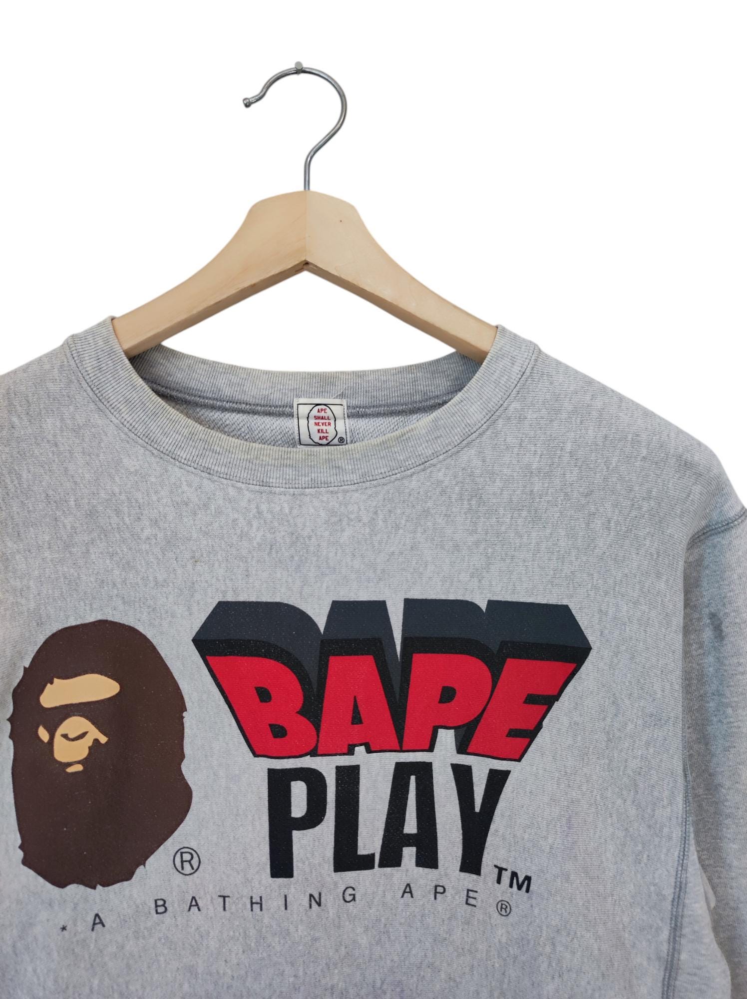 Vintage Y2K Bape × Nigo A Bathing Play Sweatshirts Nowhere Co A 