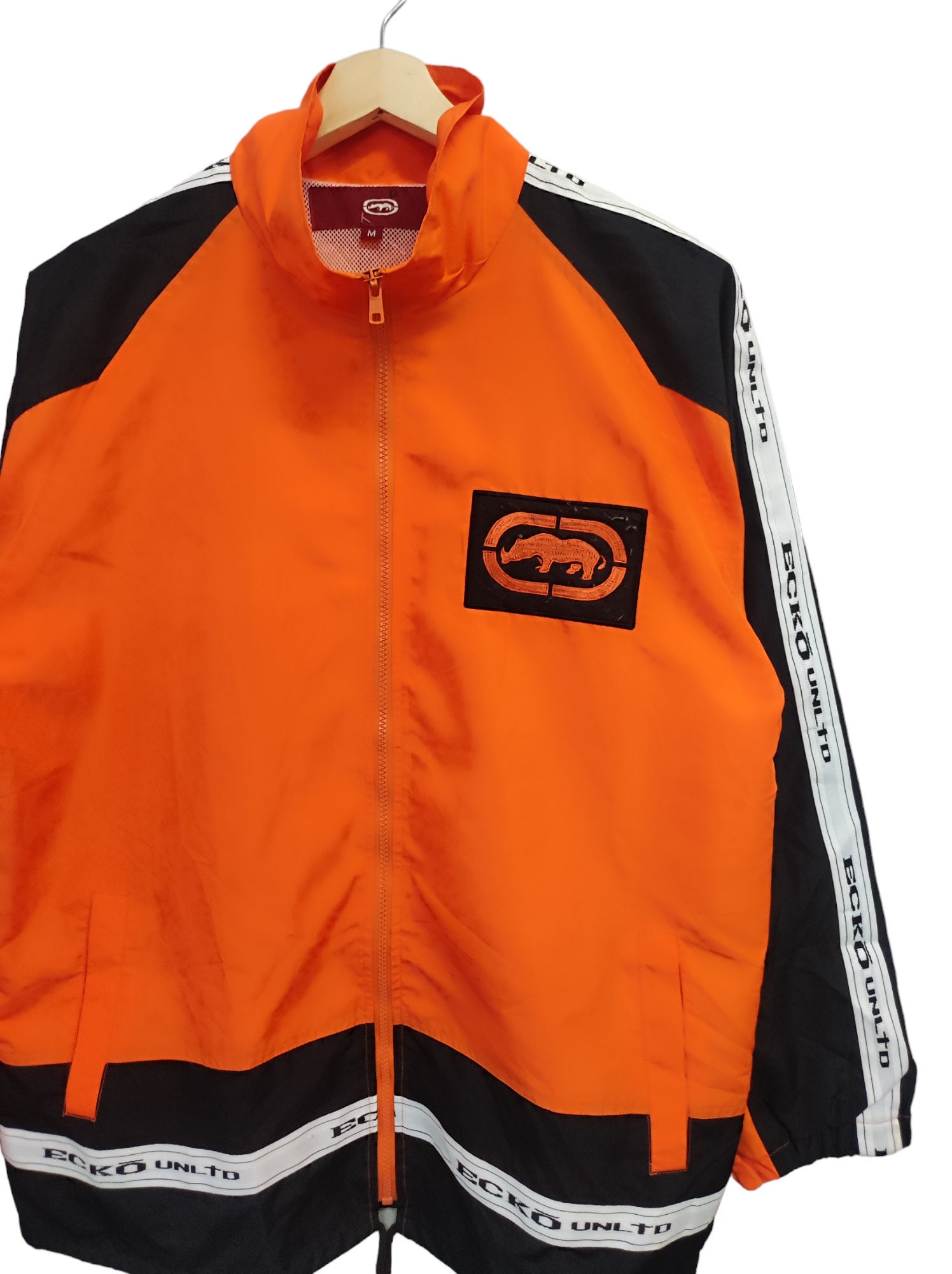 ecko unlimited エコー　ナイロンジャケット　vintage 90s 90s Vintage Echo Function Echo Unlimited Echo Big Logo Hip