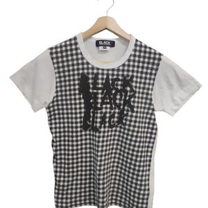Vintage Comme Des Garcons AD 2008 Comme Des Garçons zwart zwarte stip korte mouw CDG Comme des Garcons gemaakt in Japan kleine dames AZ-T026