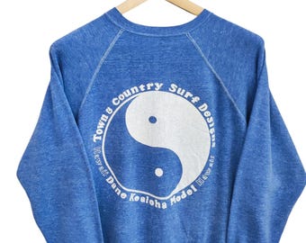 Vintage Town & Country Big Logo Zipper Hoodie Town N Country 