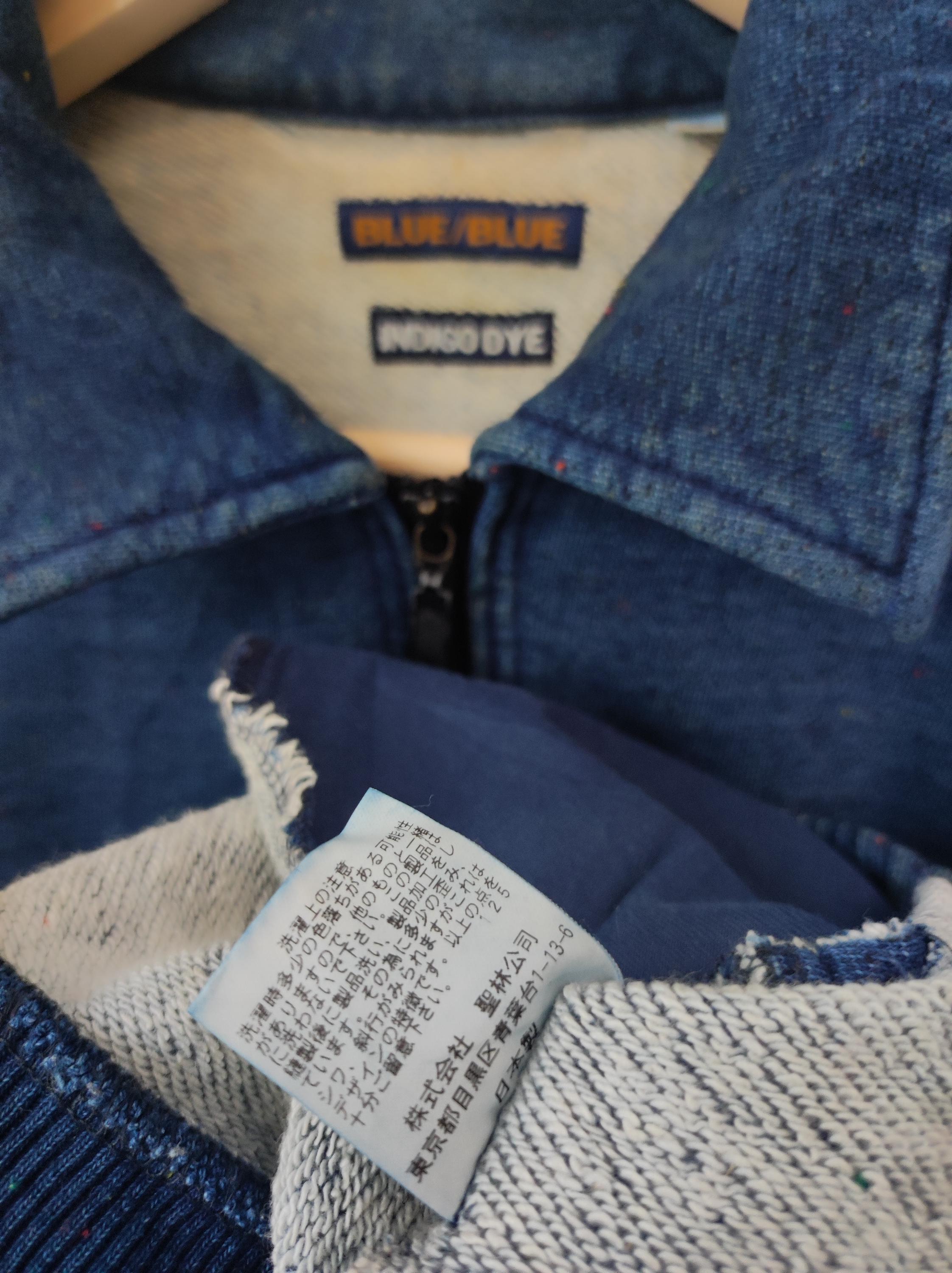 Vintage NAVY Blue Blue Indigo Denim Japanese Fabric Art Indigo