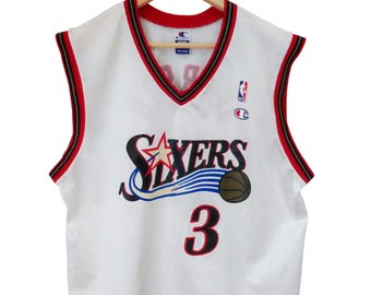 アイバーソン NIKE ユニフォーム NBA SIXERS XXXL Vintage Nike Philadelpha Sixers Allen Iverson Black Jersey