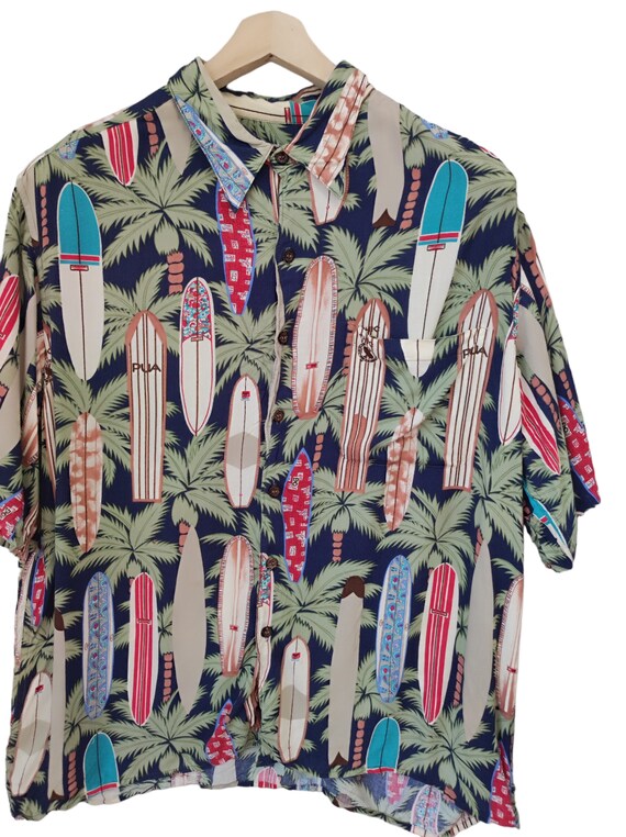 Vintage Reyn Spooner Hawaiian Traditional Shirt Tropical Coconut 