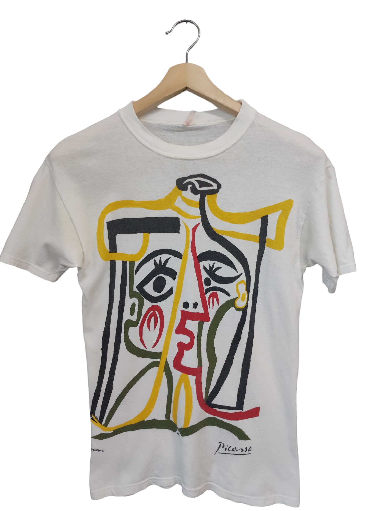 Vintage 1993 Pablo Picasso Tete De Femme Spadem Painting Art 