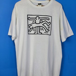 Vintage Keith Haring Pop ART haring invisible man teleport vintage haring pop art scene graphic size medium