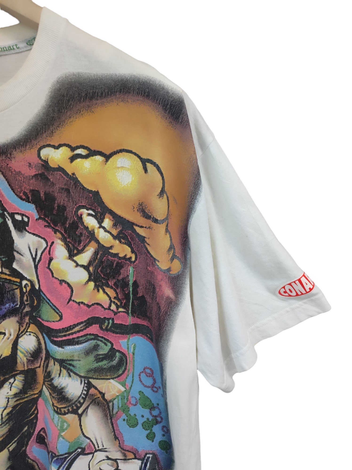 Vintage 1991 Conart Graffiti Pop Artist T- Shirt Conart Pop