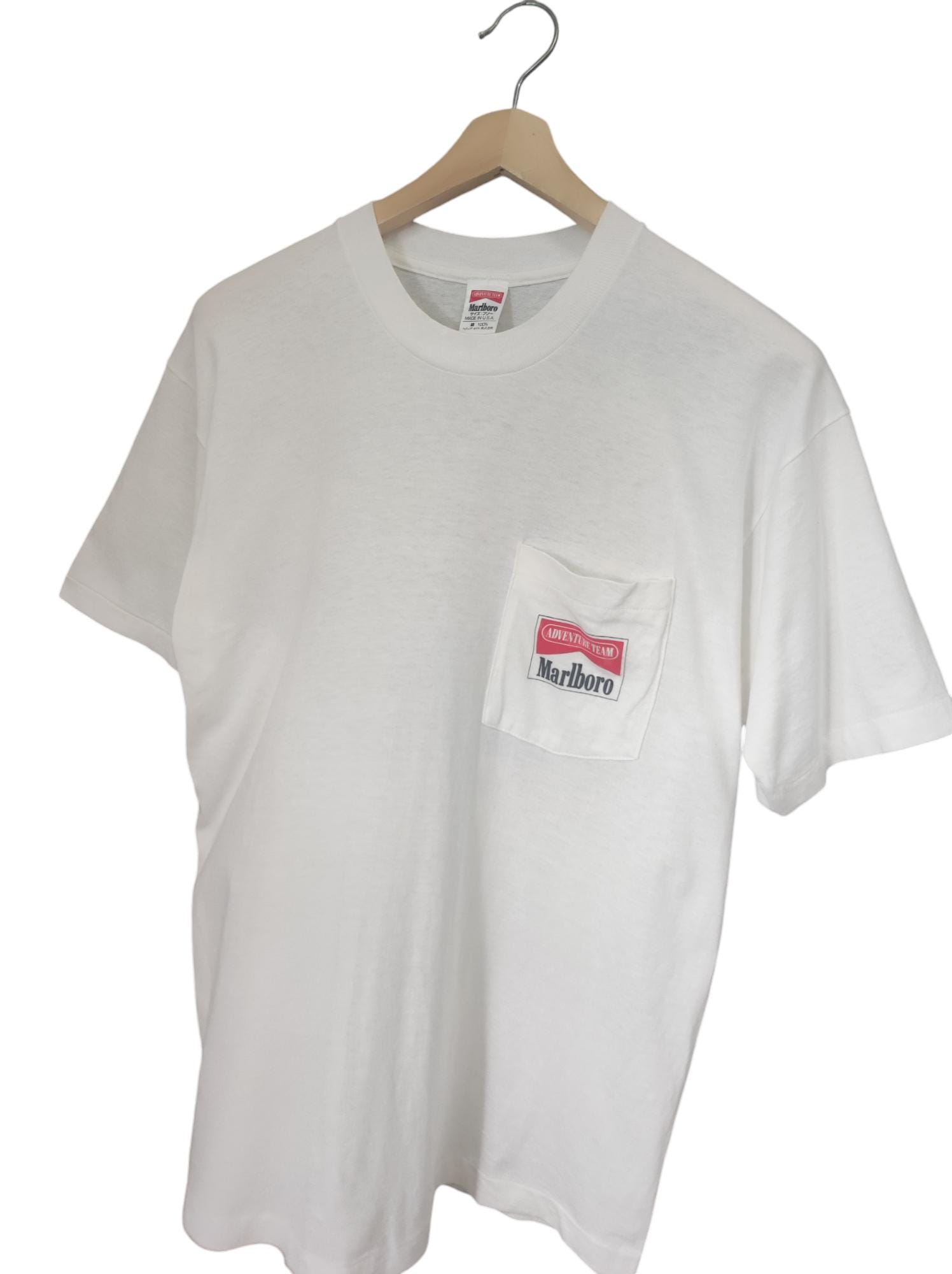 90s Marlboro スウェット Vintage 90s Marlboro Spellout Red Made in Usa Tultex Tag