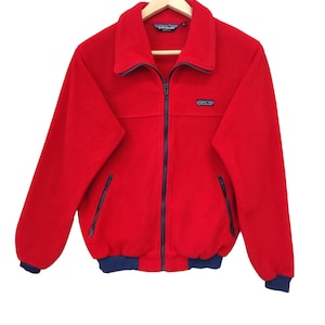 Vintage 80s Patagonia Fleece Jacket Patagonia USA Red Patagonia Outdoor Gear Made in USA Patagonia Vintage Medium
