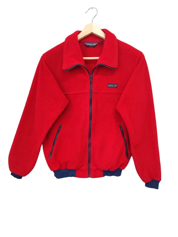 Vintage 80s Patagonia Fleece Jacket Patagonia USA Red Patagonia