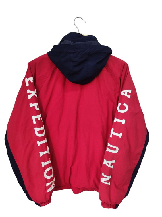 Vintage 90's Nautica Challenge Men's Hidden Hooded Jacket Nautical