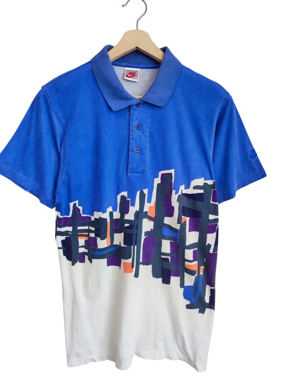 Vintage 90s Nike Challenge Court Tennis Andre Agassi Polo Shirts