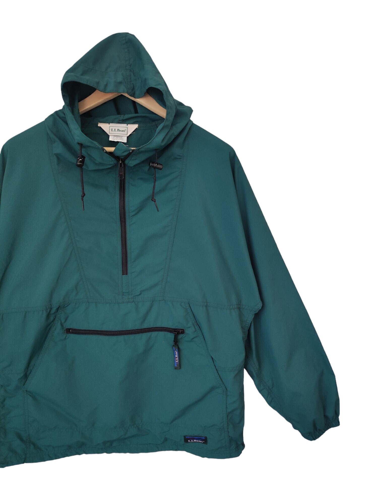Vintage L.L. Bean Anorak Light Green Windbreaker Training Jacket