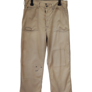 Vintage Polo Ralph Lauren Rusty Reconstructed Ralph Lauren Easy Pants Beige Polo Ralph Lauren Polo Pants Polo Ralph Lauren buckle W 33