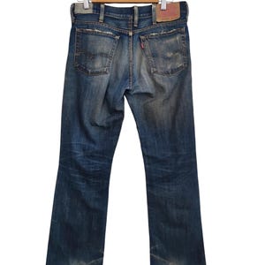 Maat 30 x 40 Vintage jaren 80 LVC Levi&#39;s 517 Big E Singles Stitch Levi&#39;s Talon Zipper Levis oude jeans Levi&#39;s flare wijde pijpen Levi&#39;s Stone wash