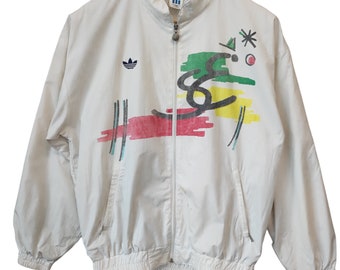 Vintage 1990s Adidas ATP Tennis Windbreaker Jacket Large Adidas
