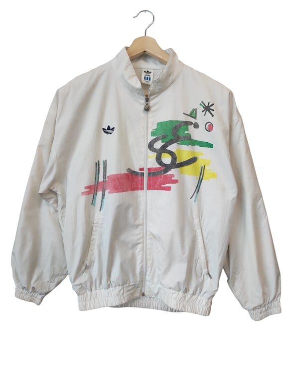 Vintage 80 s ADIDAS Stefan Edberg Casual Tennis Tribute Sweater Zipper White Tracksuit Stefan Edberg Tennis Jacket Limited 1987 Medium Etsy