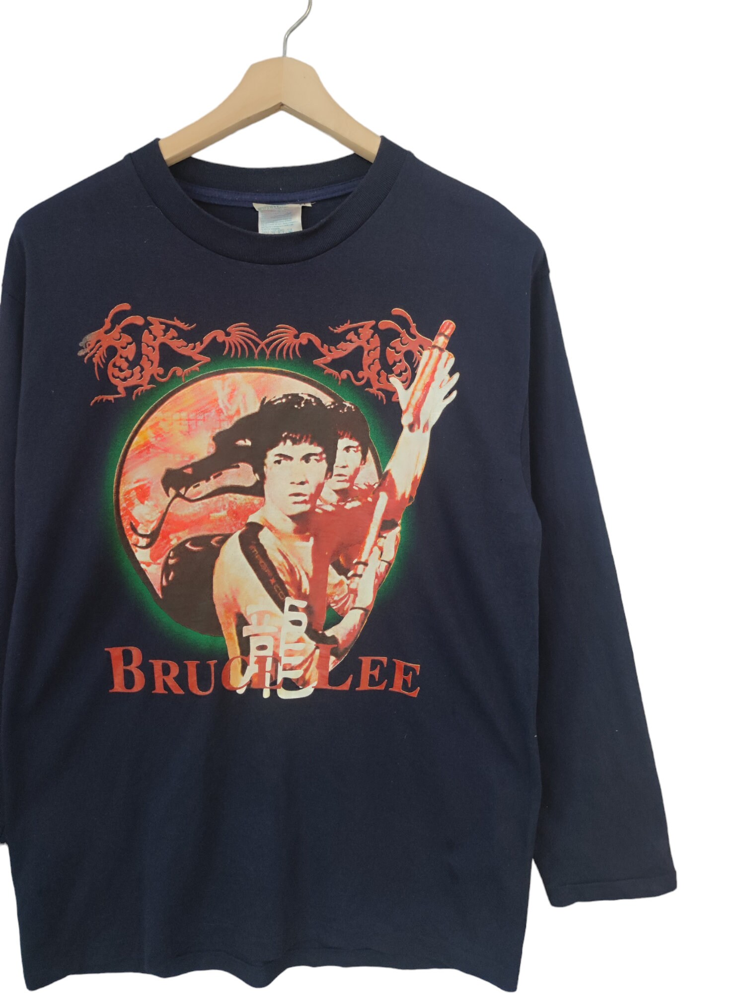 90s USA製 “ MOSQUITOHEAD ” / BRUCE LEE HAND PRINTED TEE OLD