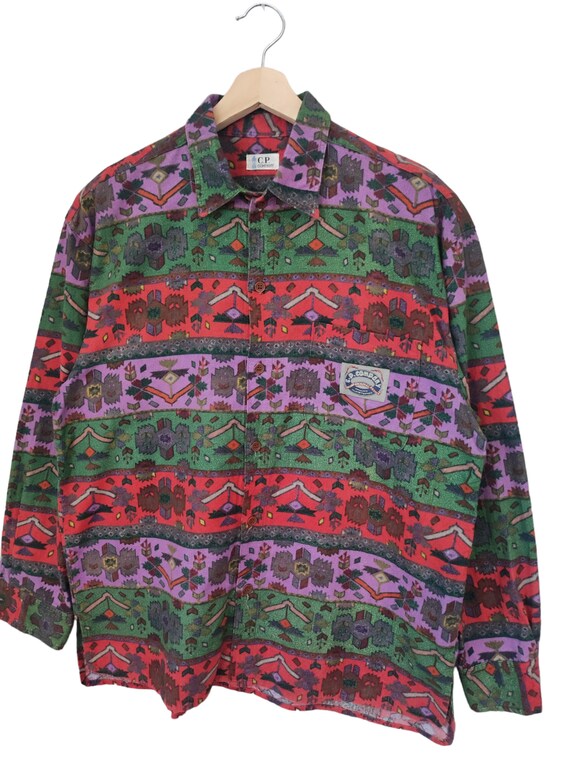 Vintage 90s CP Company Button Down CP Company Navajo Shirt Vintage 90s CP Company Button Down CP Company Navajo Shirt