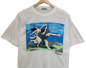 Vintage 1993 Pablo Picasso Dancing women's Painting Art Original Picasso graphic Picasso 90s t shirt 90s picasso art drawing Mediuml size
