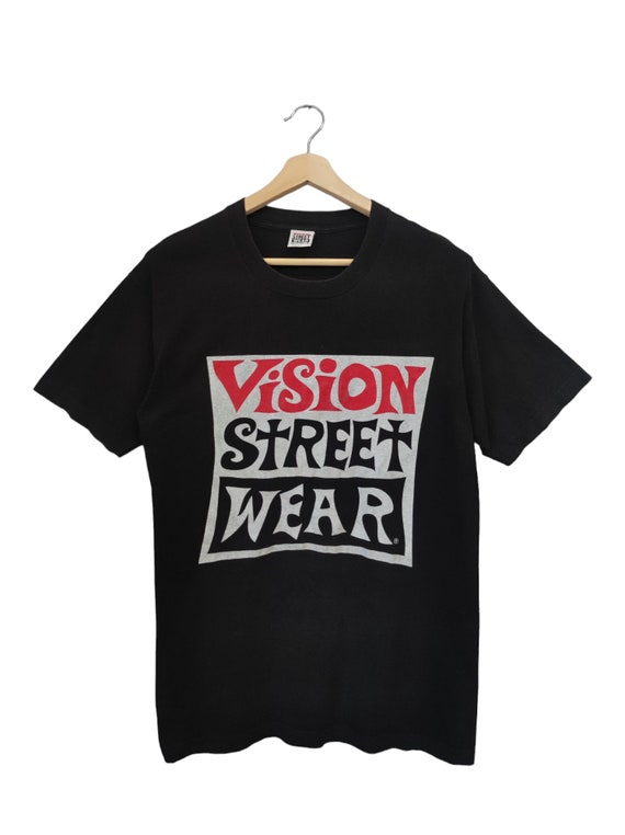 80〜90s VISION STREET WEAR（ヴィジョンストリートウェア） Vintage 90s Vision Street Wear Classic Logo Vision Skateboard