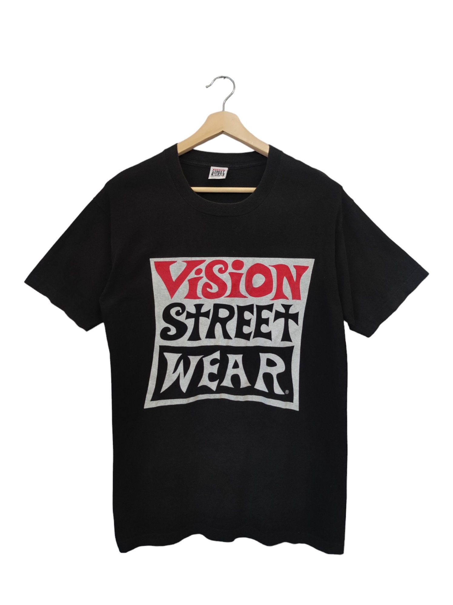 Vintage 90s Vision Street Wear Skateboard t shirt size L | eBay