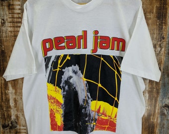 Men's Vintage 90's Pearl Jam '94 Kappa Kappa Psi White Frat Fraternity Shirt Sz XL VTG RARE Greek Life Sorority Fall 1994 Aea