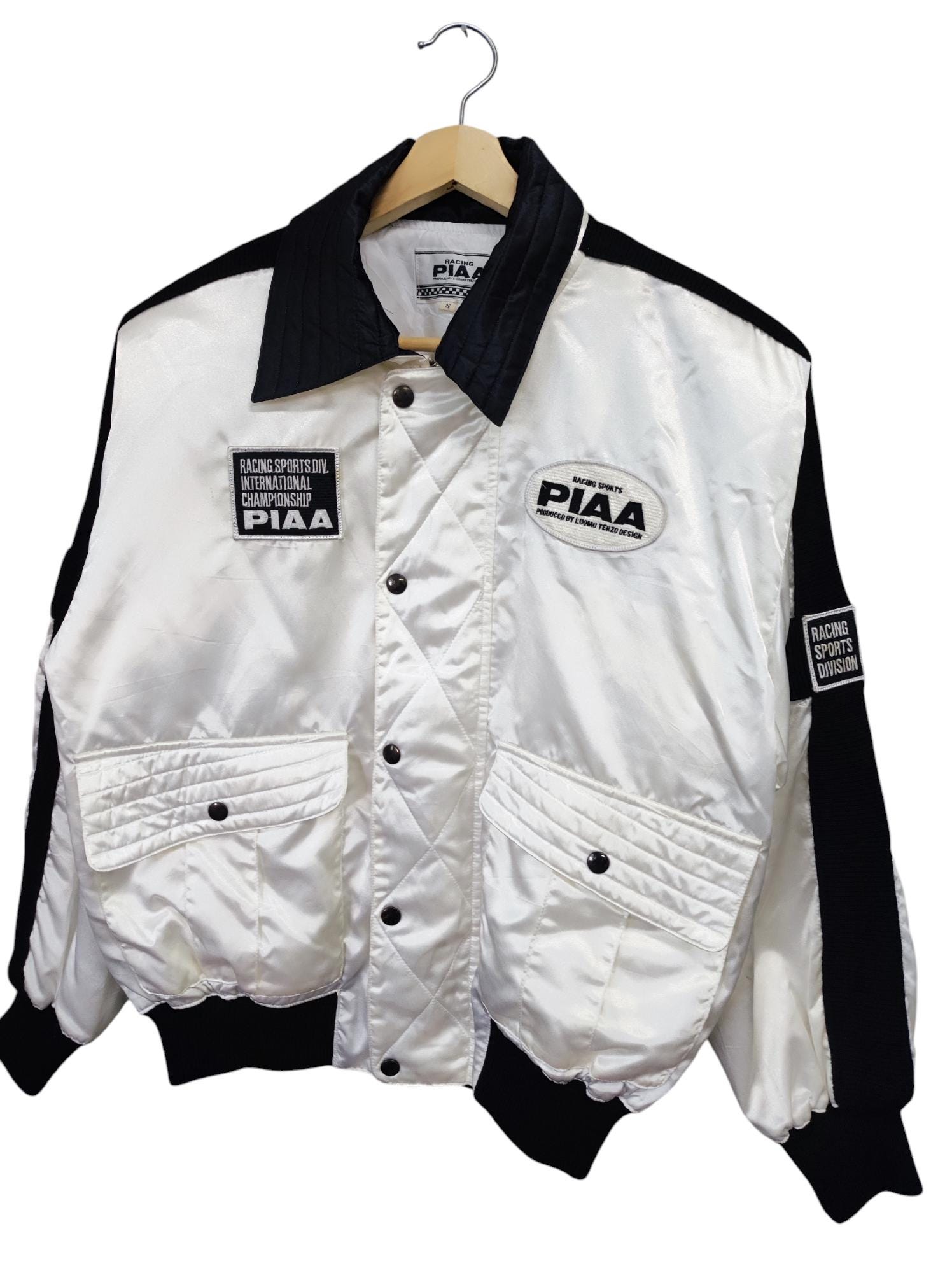 PIAA レーシングブルゾン ブラック/ゴールド Vintage PIAA Racing Motorsports Zipper Jacket Large Motor Sports