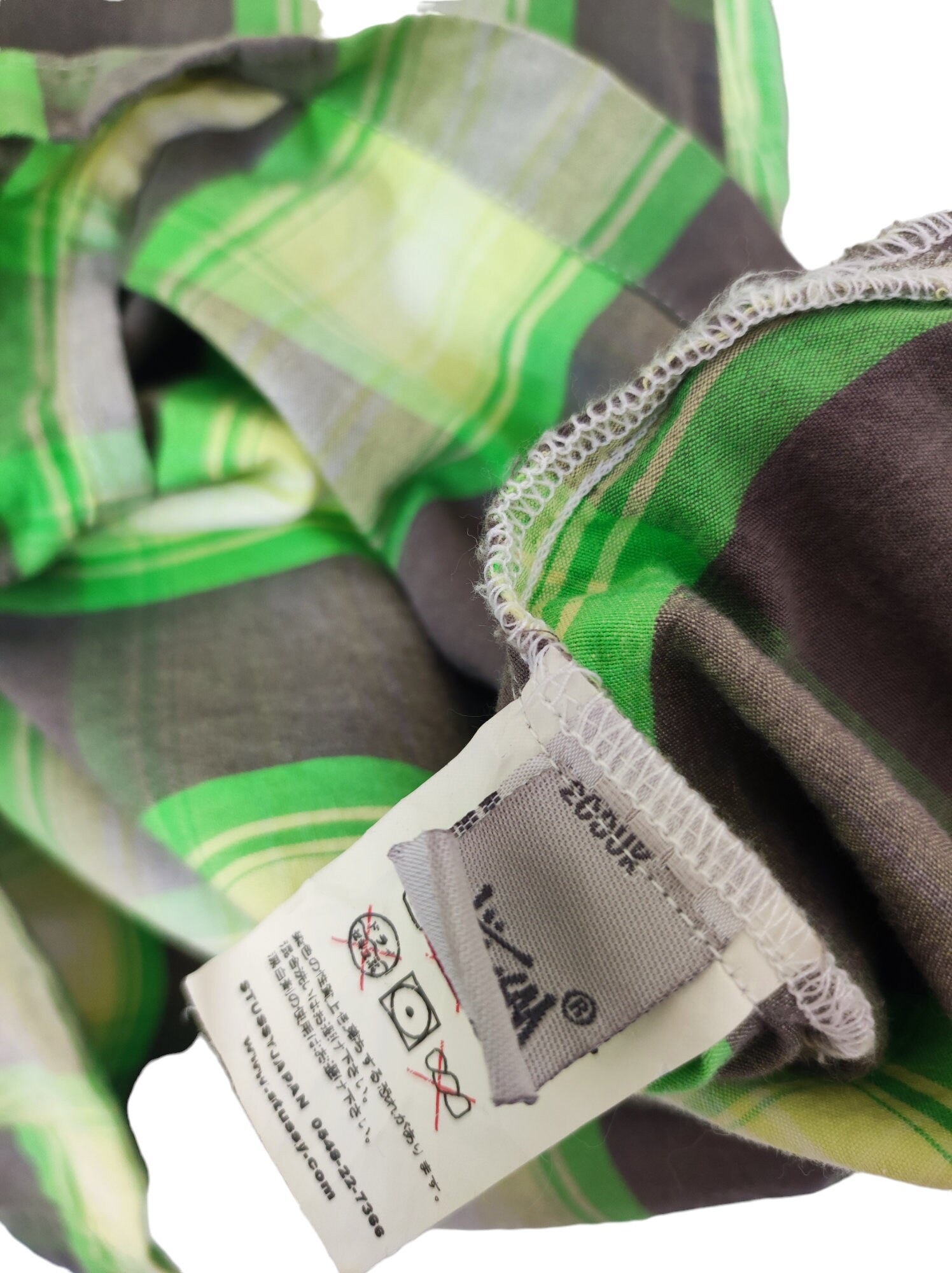 Vintage 90s Stussy Double Pocket Streetwear Stussy Japan Checkered