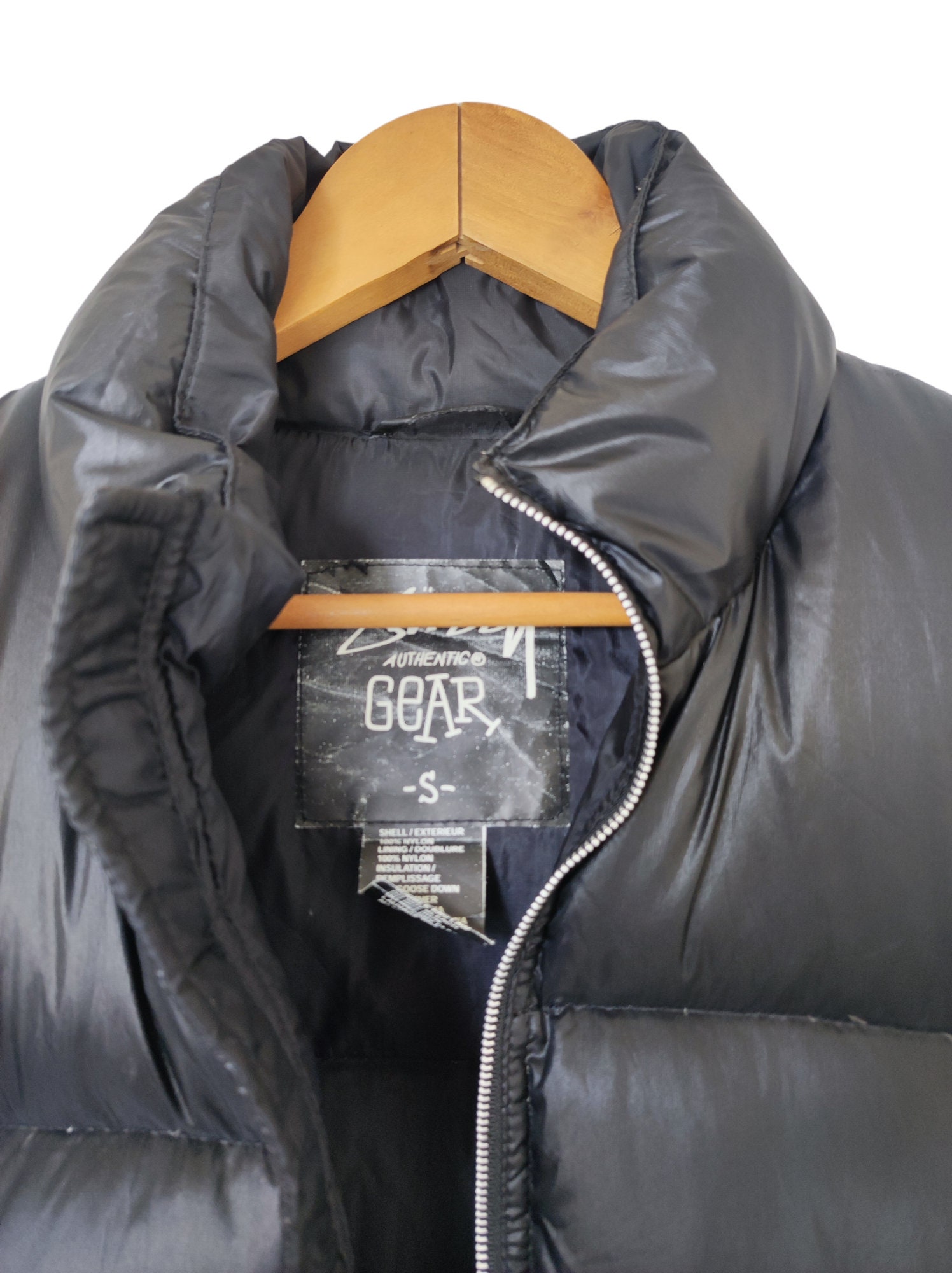 Stussy ULTRA RARE vintage leather coat 90's 💯% AUTHENTIC XS