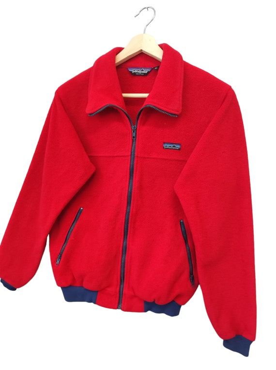 Vintage 80s Patagonia Fleece Jacket Patagonia USA Red Patagonia
