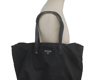 Vintage Prada Tessuto nylon shopper tote bag Prada shoulder bag Prada Made in Italy Tote Bag