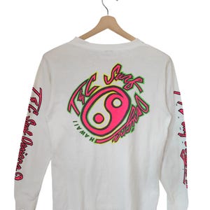 80s Vintage Ying Yang Town & Country neon Surf Skate Store Shop T and C Aloha Hawaii Hang Loose Surfing Town and Country Hawaii Shirt usa M