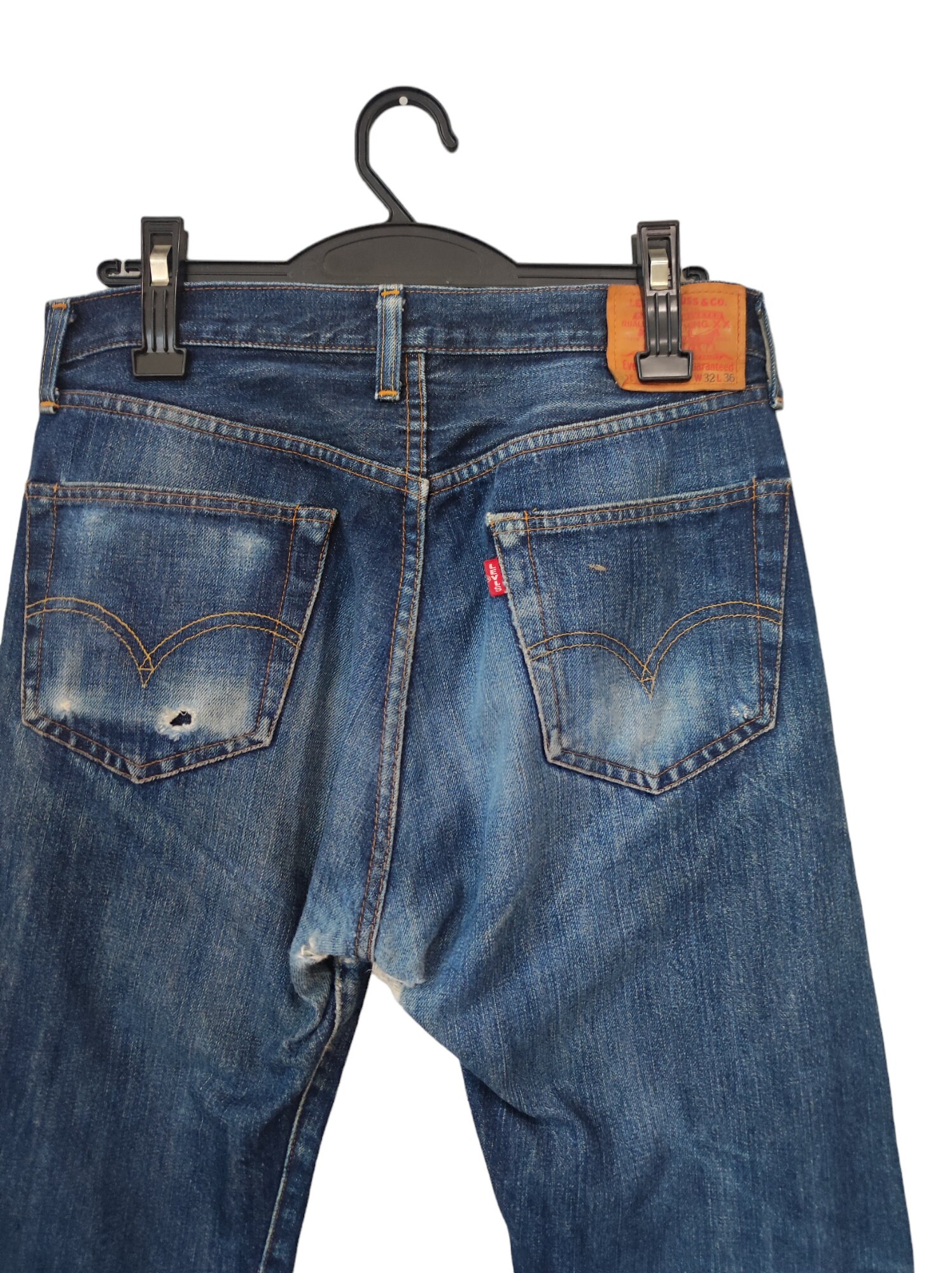 Size 32x42 Vintage 80s Levi's 501 Big E Selvedge Jeans