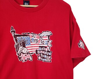 トップス 90s Stussy Photo T Shirt 90s OG Stussy Retro Stussy Live in NYC Photo Tee Stussy