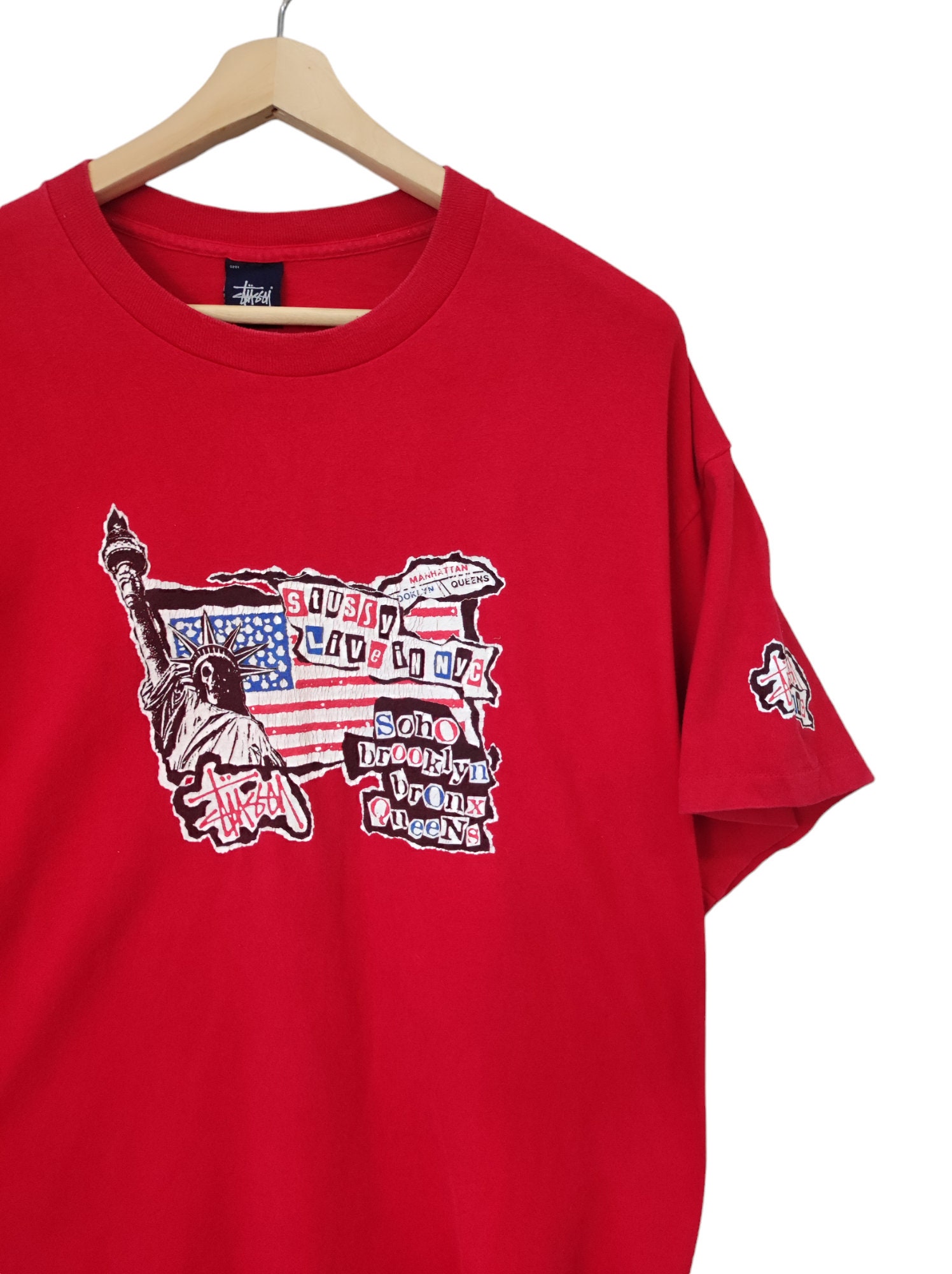 Stussy tシャツ　made in USA 90’s Vintage 90's Stussy Made In The USA Graphic Tee Size XL