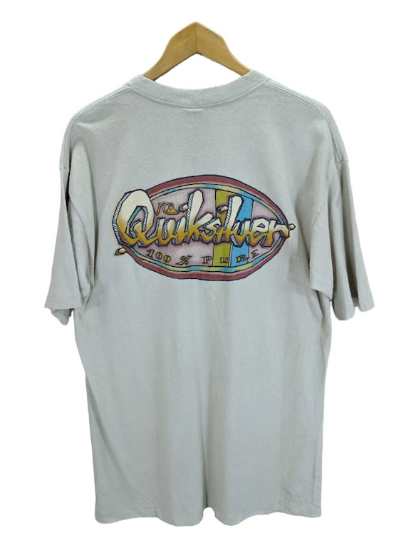 90s Vintage Quicksilver Retro Logo Quicksilver 100% Pure Surfing
