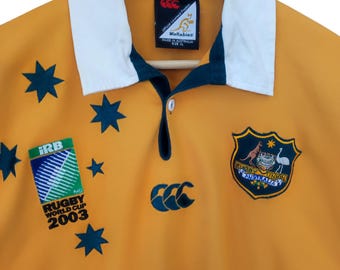 Vintage 00s Canterbury Jersey Rugby World Cup 2003 Polo Shorts