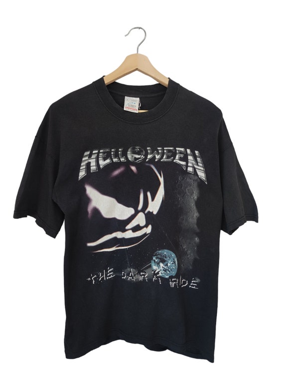 Vintage 90s Helloween the Dark Ride Concert Tour T Shirt Helloween