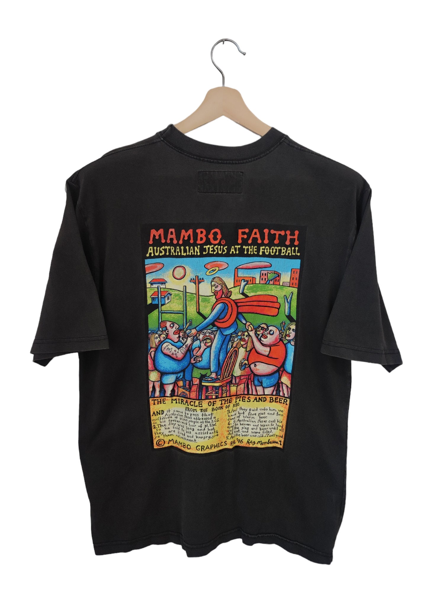 Vintage 90s Mambo Australia Mambo X Reg Mombasa Australian Jesus