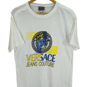 Vintage Versace Sports Versus Versace Medusa Shirt Versace Jeans Italy Large Shirt Luxury  Novelty High Fashion Versace Spell Out