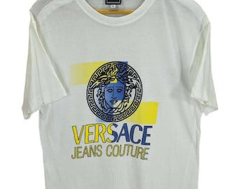 Vintage Versace Sports Versus Versace Medusa Shirt Versace Jeans Italy Large Shirt Luxury  Novelty High Fashion Versace Spell Out