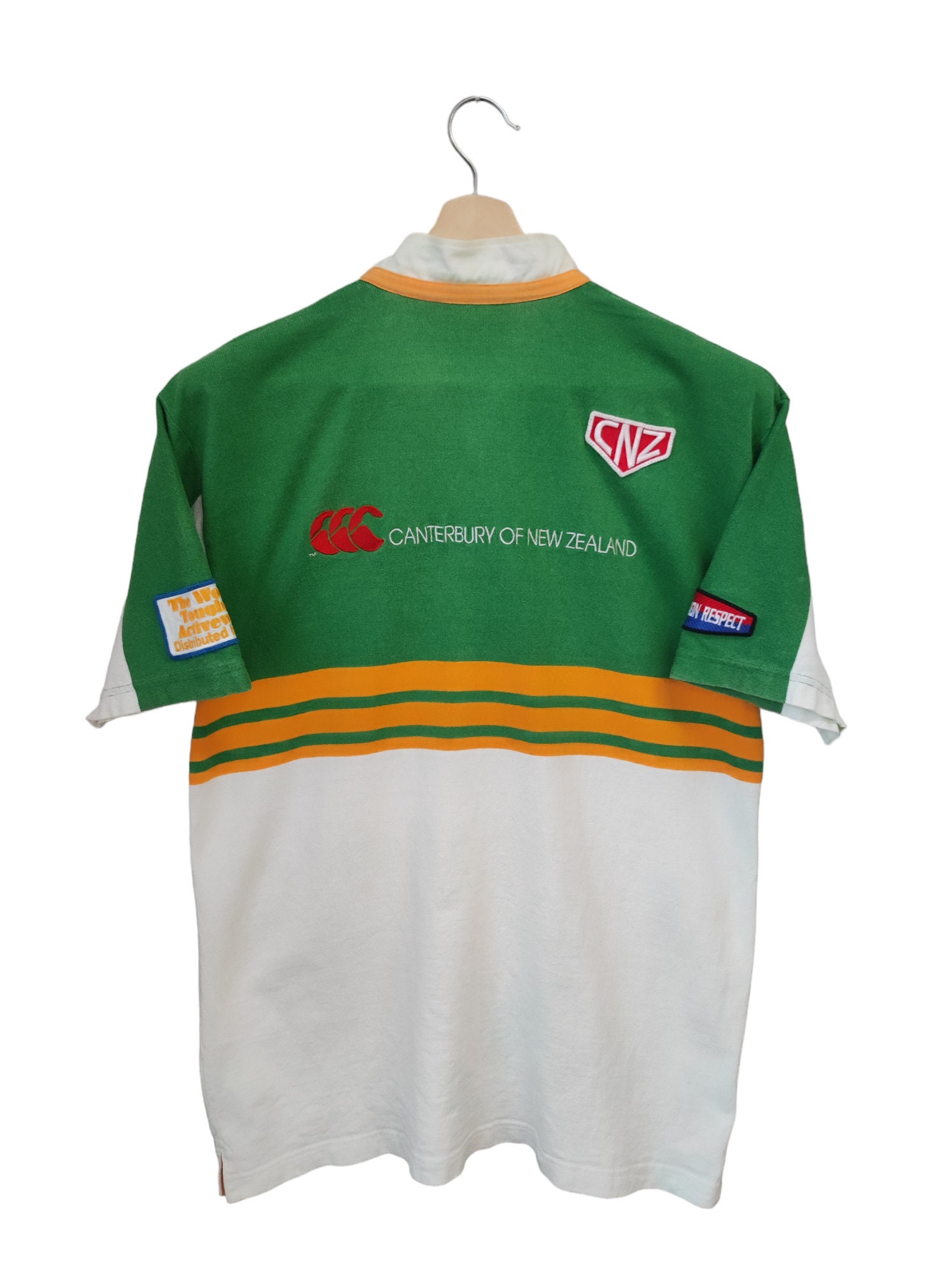 ウェア 90s canterbury japan rugby shirt small RARE Vintage 90s Canterbury New Zealand Japan Sakura Rugby