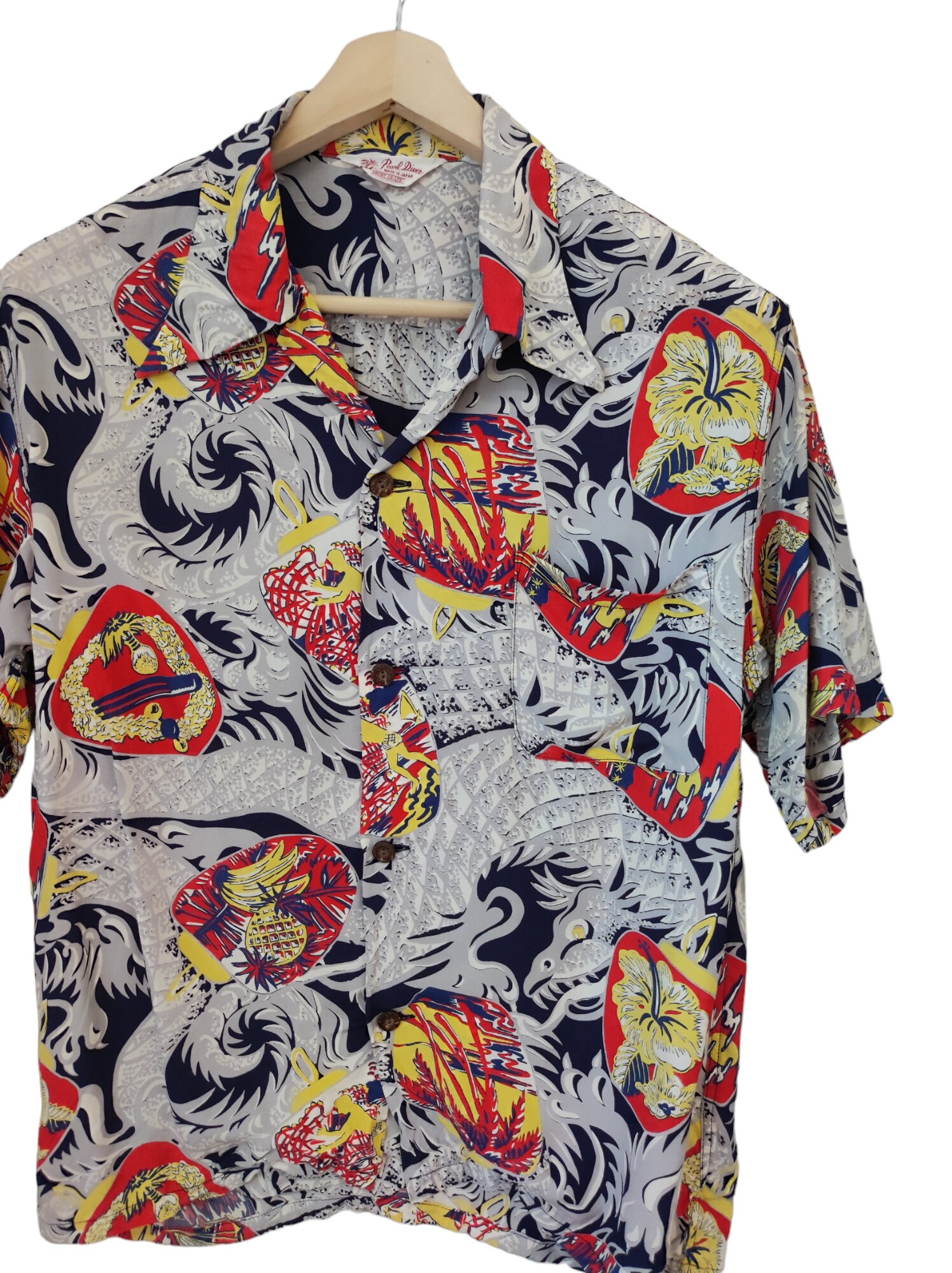 Vintage Pearl Diver Japanese Hawaiian Shirts Art of the
