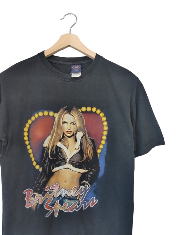 Vintage 00s BRITNEY SPEARS Black Rap Tees Hip Hop… - image 6